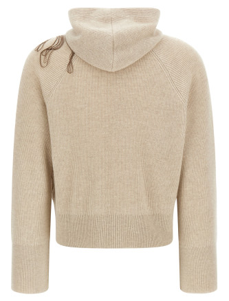 'Shiny Flower Embroidery' sweater #