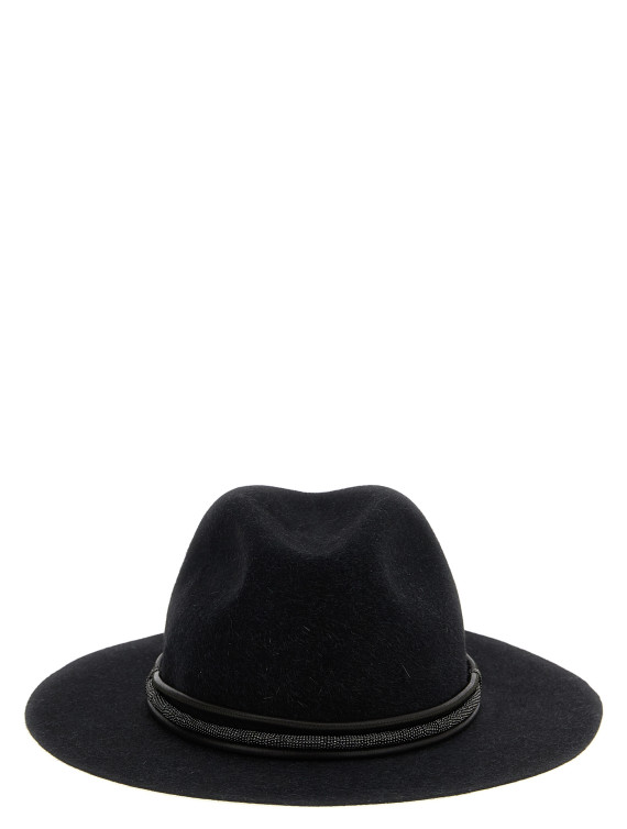 Jewel leather hat #1