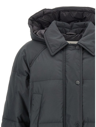 'Shiny Zipper Pull' down jacket #