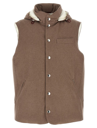 Padded wool vest