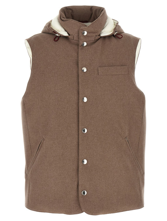 Padded wool vest #1