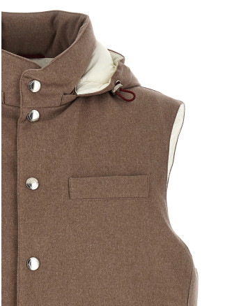 Padded wool vest #