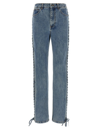 'Laced Straight Leg' jeans