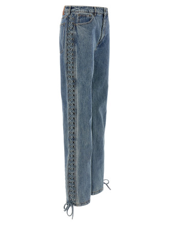 'Laced Straight Leg' jeans #