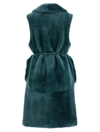 'Merino Straight-Volpe Shadow' vest #