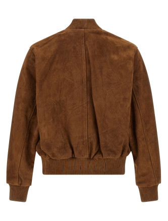Suede bomber jacket #