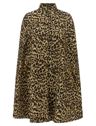 Valentino Garavani cape in animalier cloth