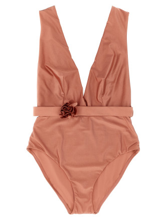 'Lucky Plunge Flower' one-piece swimsuit