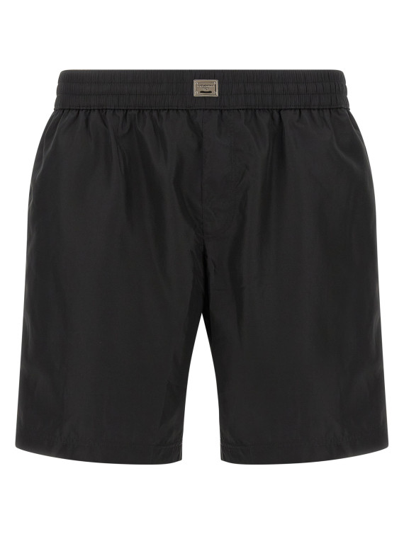 Logo plaque swimsuit #1