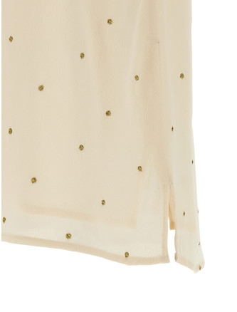 Lurex embroidery tank top #