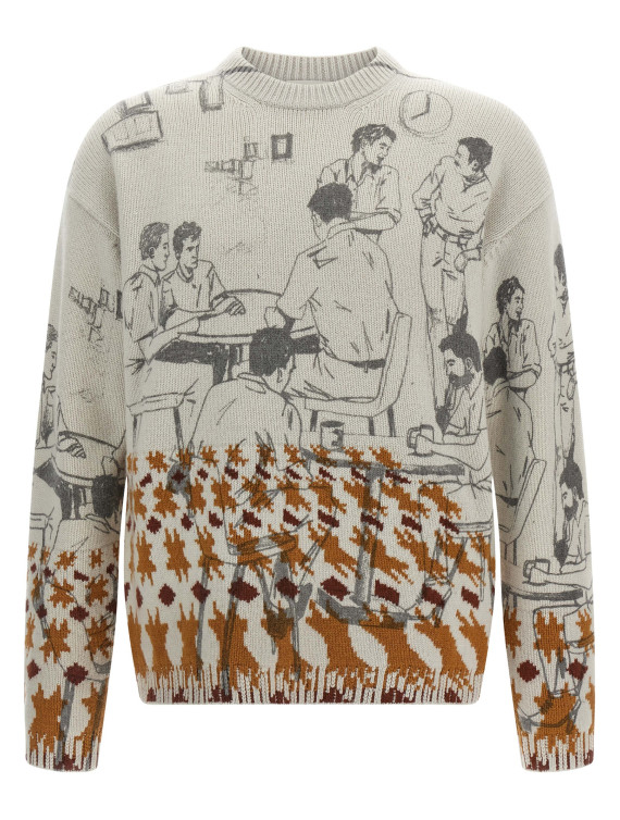 Jacquard pattern sweater #1