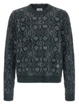 'Fluffy Monogram' sweater