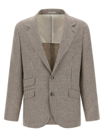 Houndstooth blazer