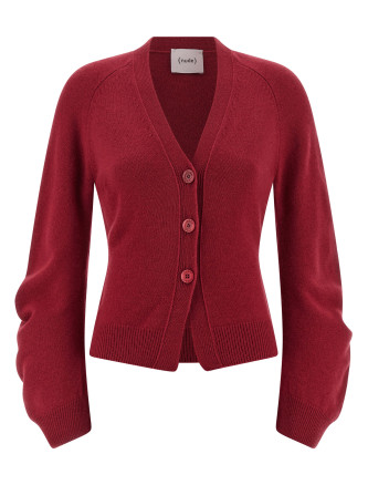 Curved sleeves cardigan