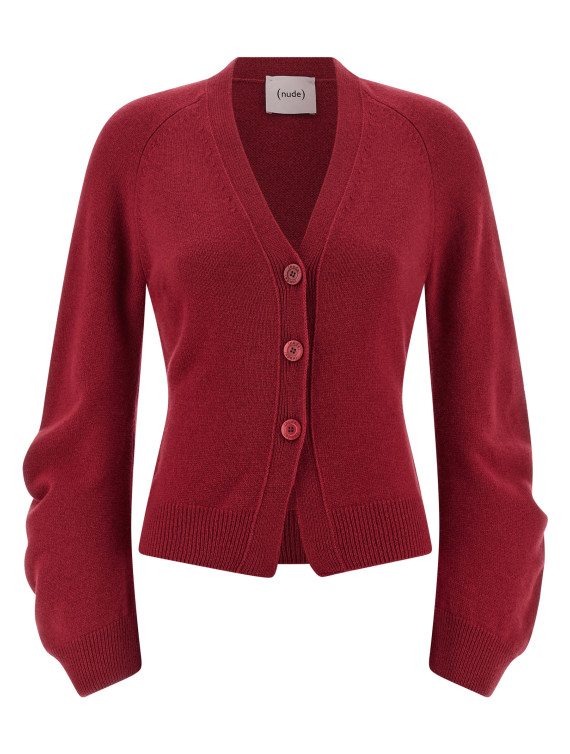 Curved sleeves cardigan #1