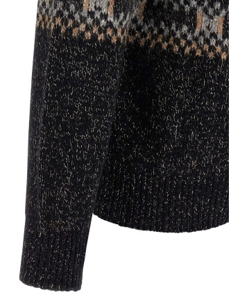 Geometric Jacquard Cardigan #