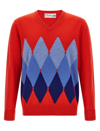 Argyle pattern sweater