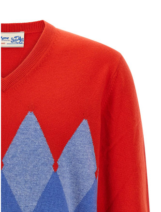 Argyle pattern sweater #