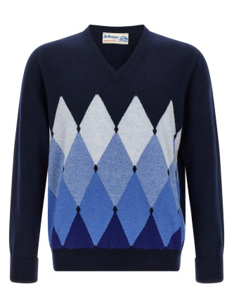 Argyle pattern sweater