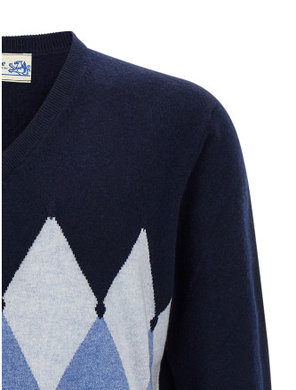 Argyle pattern sweater #