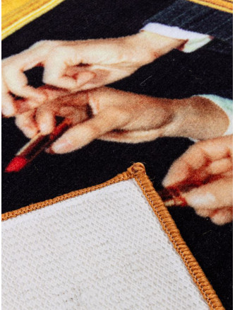 Seletti x Toiletpaper 'Lipstick' bath mat #