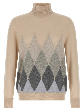 Argyle turtleneck