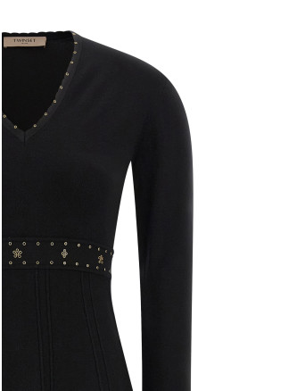 Rhinestone studded dress #