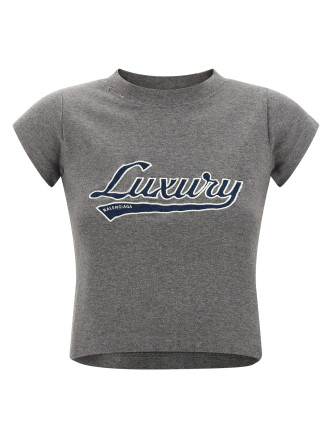 'Shrunk Luxury Script' T-shirt