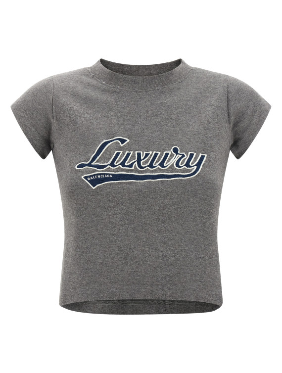 'Shrunk Luxury Script' T-shirt #1