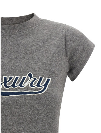 'Shrunk Luxury Script' T-shirt #