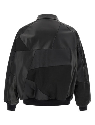 Panel construction bomber jacket #