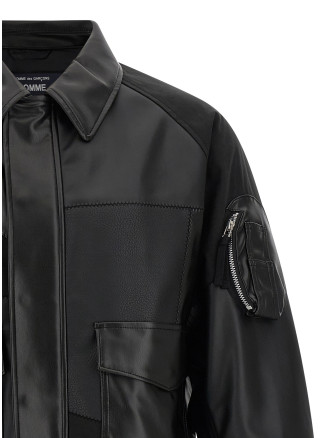 Panel construction bomber jacket #
