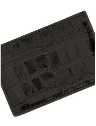 Crocodile leather card holder #