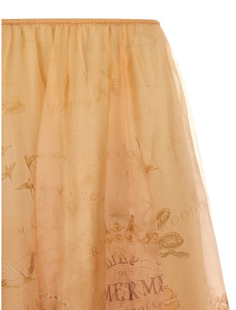'Hypnotic Organza Maxi' skirt #