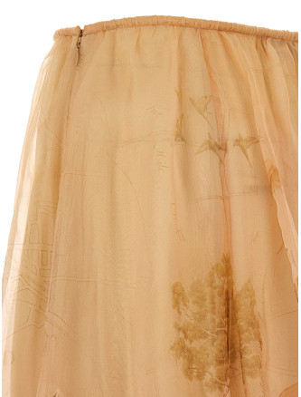 'Hypnotic Organza Maxi' skirt #