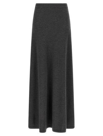 Maxi wool skirt