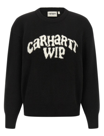 Logo intarsia sweater