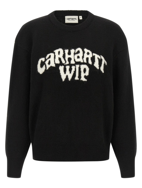 Logo intarsia sweater #1