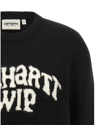 Logo intarsia sweater #