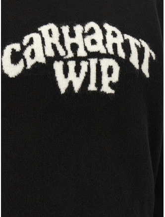 Logo intarsia sweater #