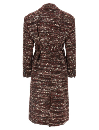 Bouclé wool coat #