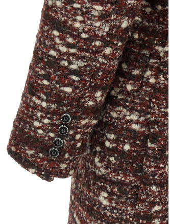 Bouclé wool coat #