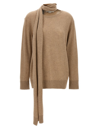 Scarf detail sweater