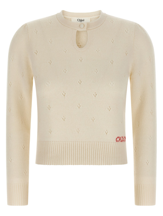Jacquard logo sweater #1
