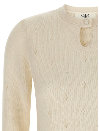 Jacquard logo sweater #