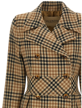 Valentino Garavani Houndstooth Wool coat #
