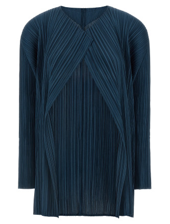 'Mellow Pleats' cardigan