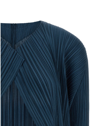'Mellow Pleats' cardigan #