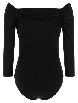 Heart-shaped neckline bodysuit #