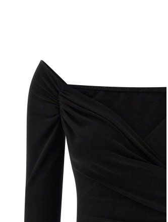 Heart-shaped neckline bodysuit #